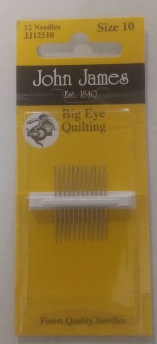 dikte 10 big eye quilting naald John James
