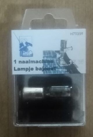 naaimachine lamp met bajonet