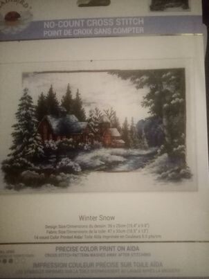 540.044 WINTER SNOW ladybirth 39x25cm =VOORGEDRUKT!!!