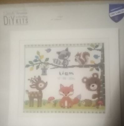 pn-0150179 telpakket kruissteek geboorte 28x24cm bosdieren=SOLDENPRIJSJE!!
(normaal €28.20)