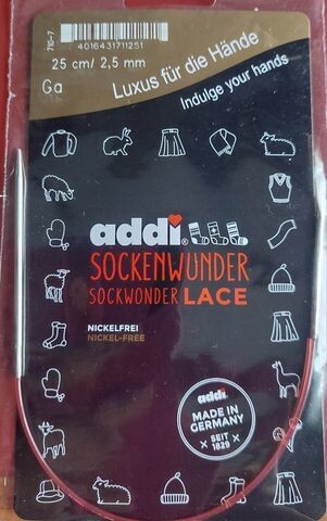 dikte 2.5 sokkenwonder 25cm/2,5mm ADDI