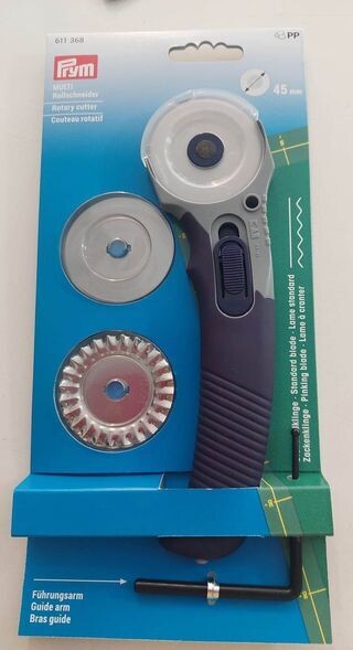 multi rolmes gewoon snijvlak 45mm+kartel reserve mes