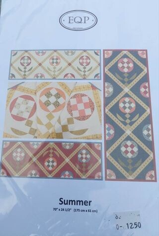 summer patchworkpatroon van EQP 
loper 175x61cm