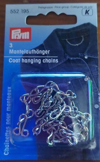 zilver mantelketting ijzer 3 stuks