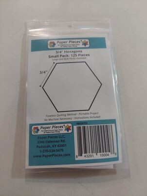 3/4&quot; hexagon papieren mal 125 stuks