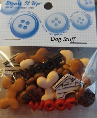 dog stuff= fantasie knopen=  dress it up collectie