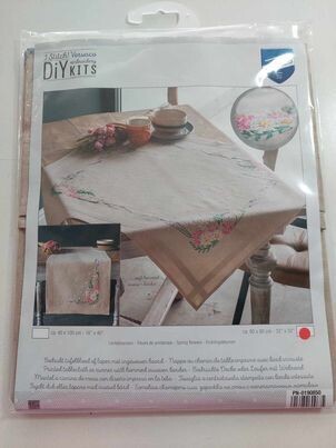vervaco voorgedrukte kruissteek tafeldoek 80x80cm=pakket
pn-0190850