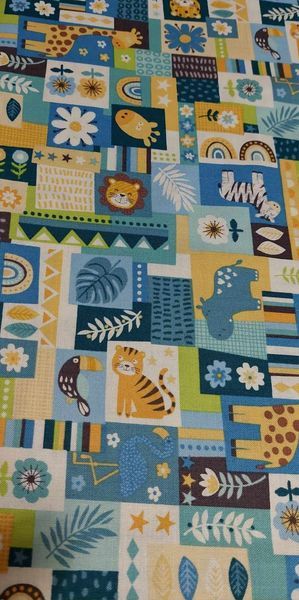 2604 cats =katoen stof= per 25 cm