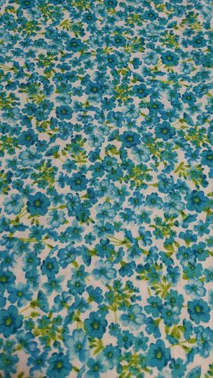 2547 bloem =katoenen stof= per 25 cm