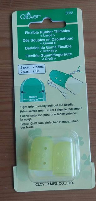 flexible rubber quiltvingerhoed= large  = clover