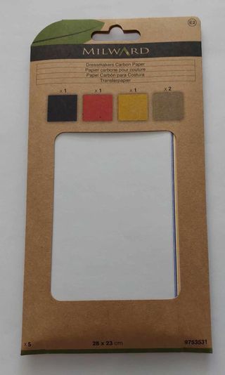 carbonpapier in 4 kleuren/pakket wit/blauw/geel/rood
MILWARD 28X23CM art 9753531