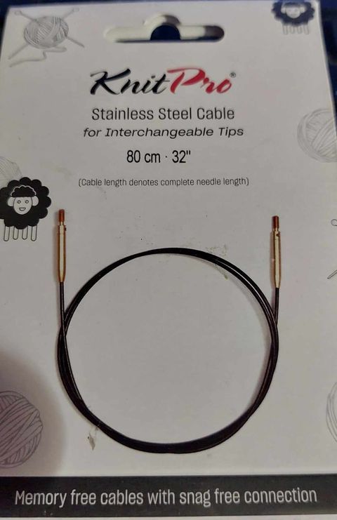 80 CM kabel voor aan breipunt