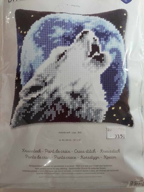 vervaco grof voorgedrukt kruissteekkussen