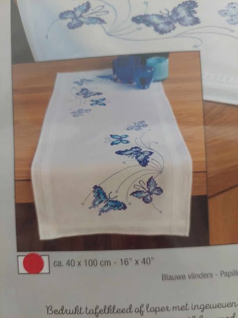 voorgedrukte loper met kruissteek vervaco pn-0145089