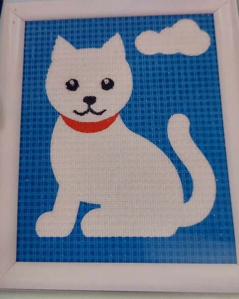 WITTE POES voorgedrukt kinderpakket pn-0009580