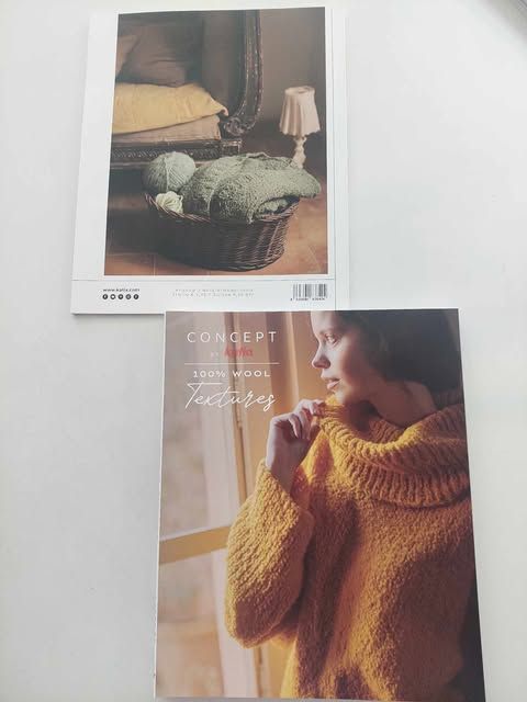 100%  wol textures katia breimodellen boek