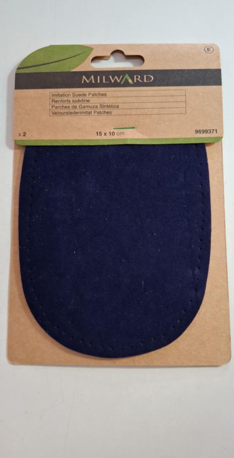 milward knie en ellebooglap donker blauw 2 stuks 15x10cm