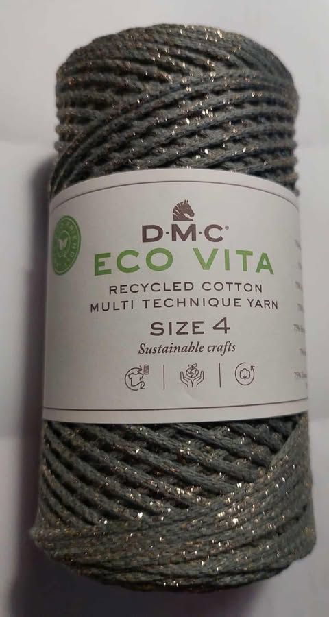 DMC ECO VITA  128 SIZE4 =KAKI METALLIC