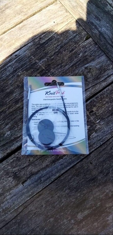 80cm= draad voor aan breipunt