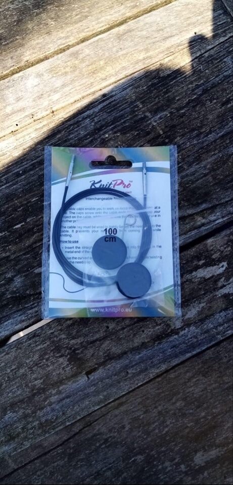 100cm= draad voor rondbreinaald