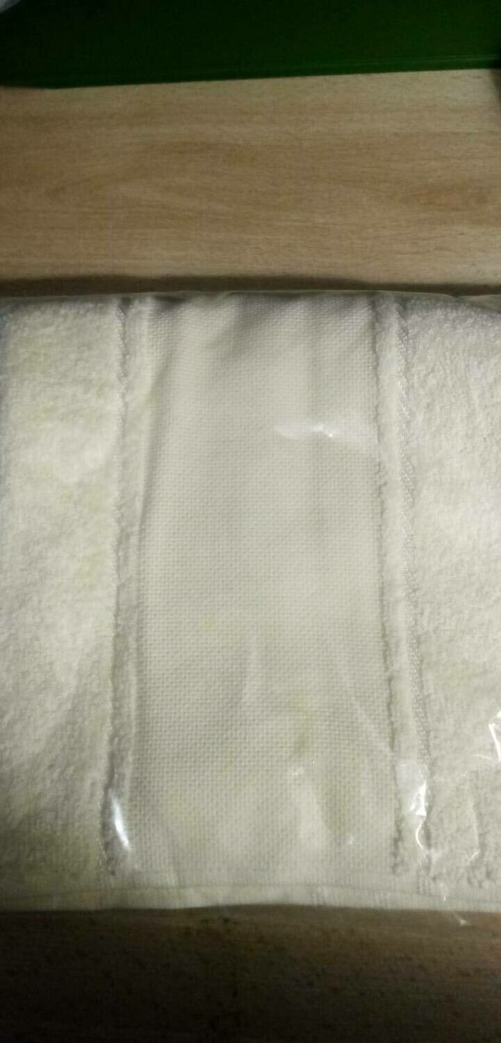 ECRU HANDDOEK MET AIDABOORD 50 X 1CM