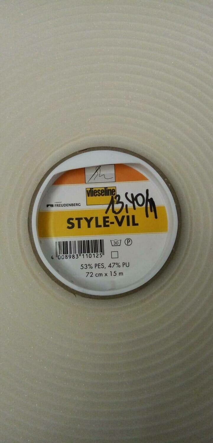 STYLE-VIL naaibaar 72cm breed= PER 25 CM=wit