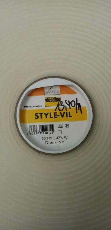 STYLE-VIL naaibaar 72cm breed= PER 25 CM=wit