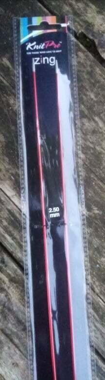 dikte 2.5 breinaald zing knitpro