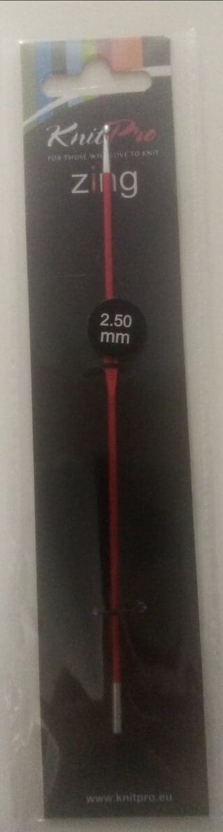 dikte 2.5 haakpen ZING knit pro
