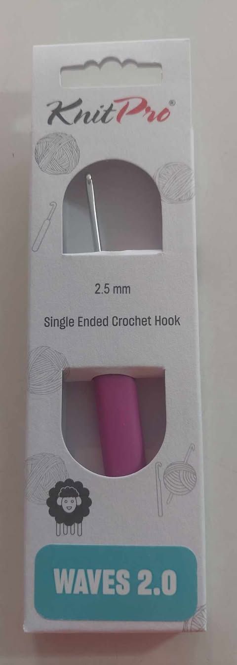 2.5=dikte knit pro ergo haakpen