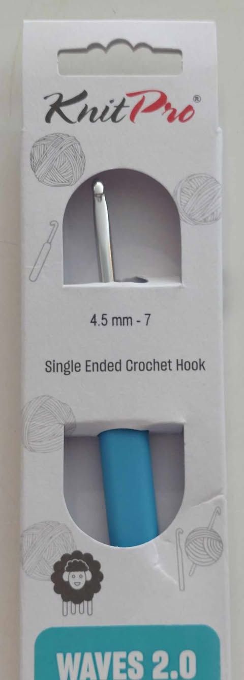 4.5=dikte haaknaald ergo knit pro