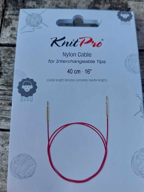 40 CM KABEL VOOR AAN BREIPUNT KNIT PRO