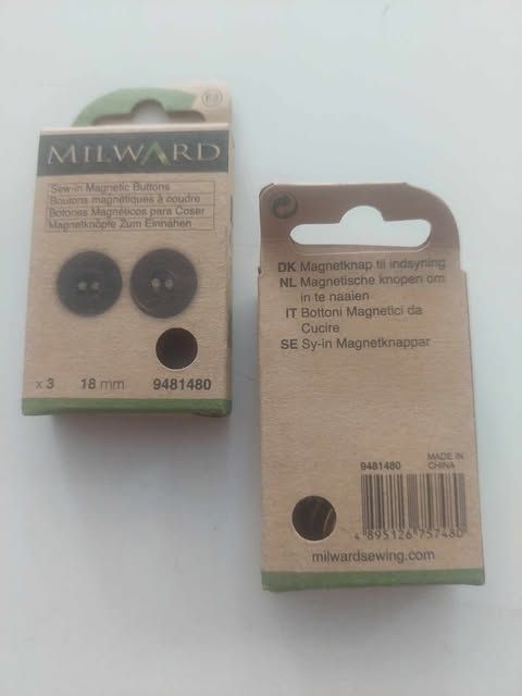 aannaaibare magneet knopen brons kleur 18mm