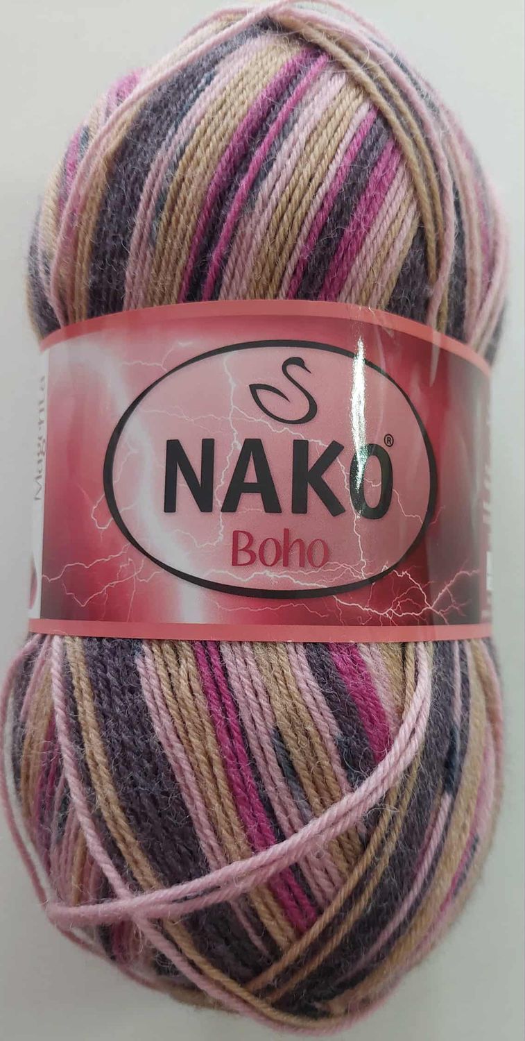 82448 nako boho =sokkenwol = 100gram