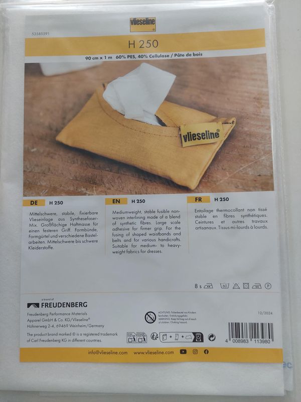 H250 WIT 90CMX1M  = PAKKET