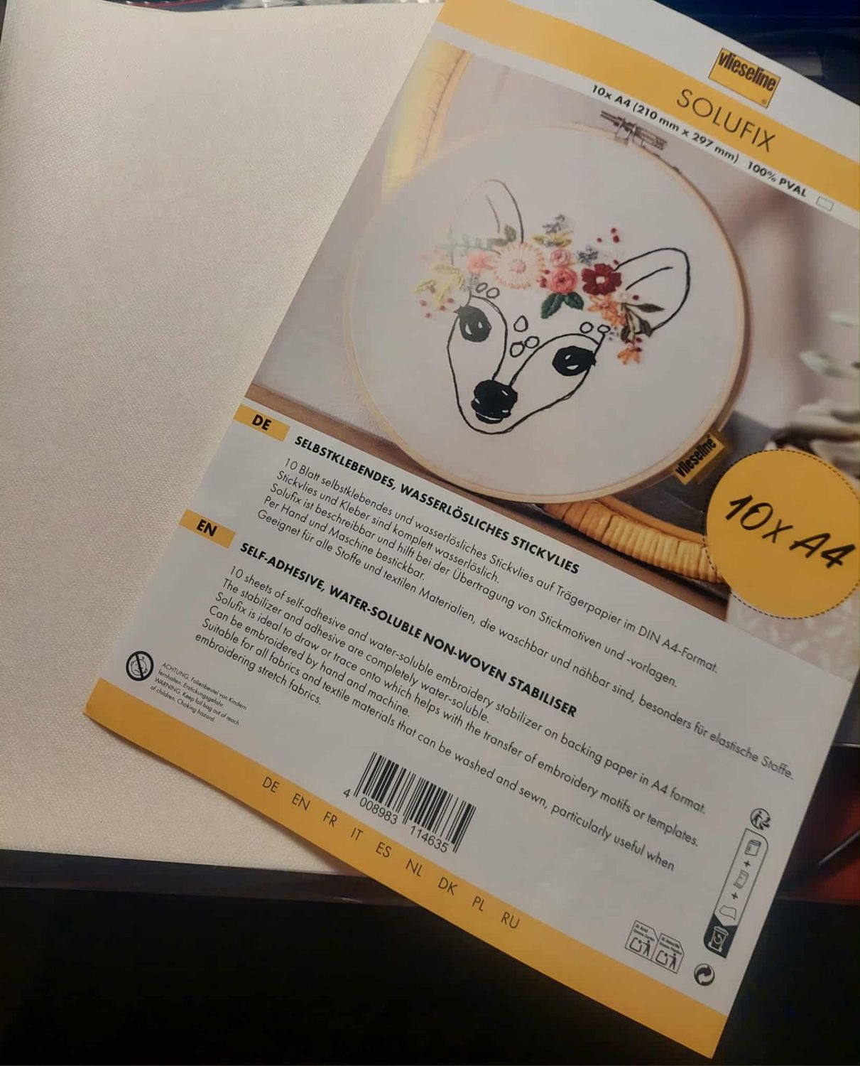 SOLUFIX VEL A4 FORMAAT=21x30cm  =per 1 vel