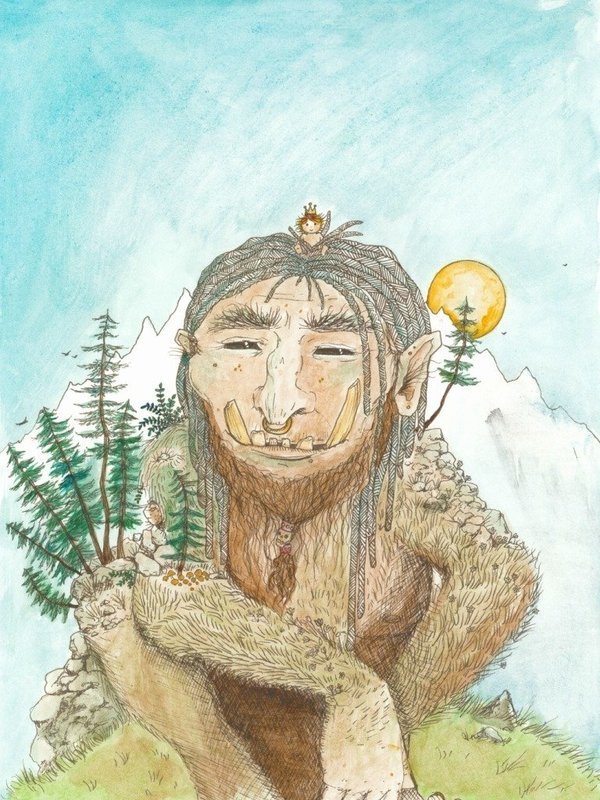 Princess and Mountain Troll