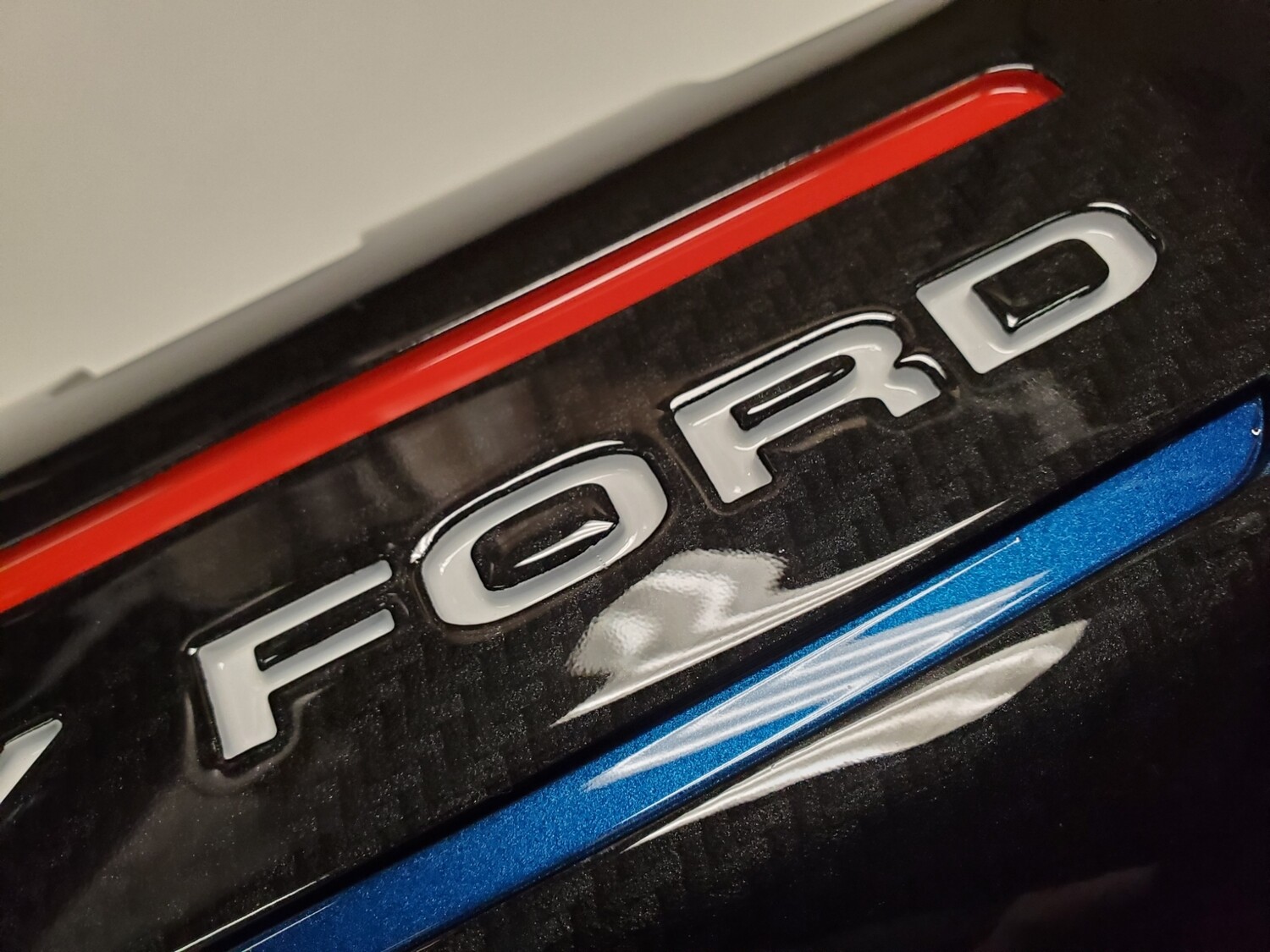 Mustang coil covers Red White &amp; Blue