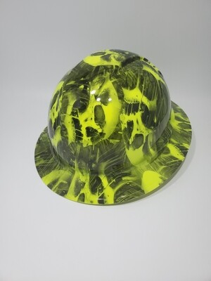 Melting skulls saftey green