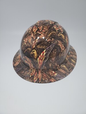 Eagle and flag bronze