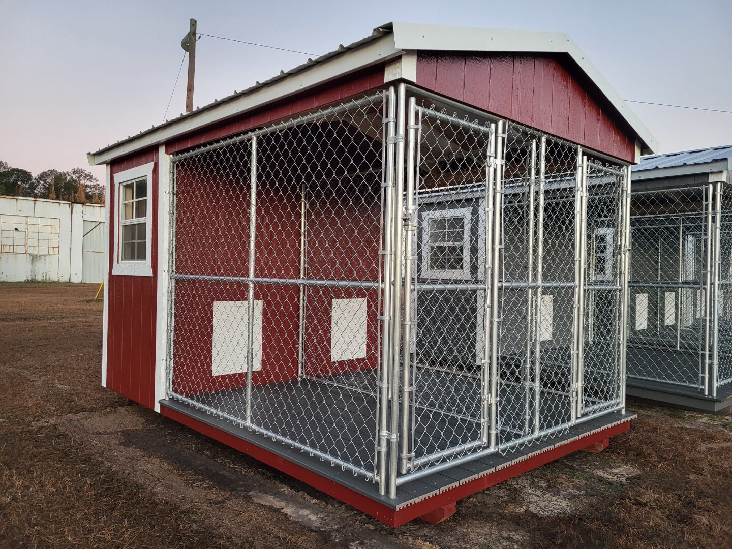 8' x 12' Double Dog Kennel.