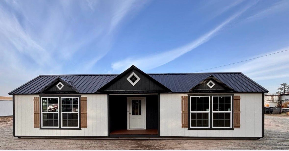* Office 12' x 40' Utility Triple Dormer