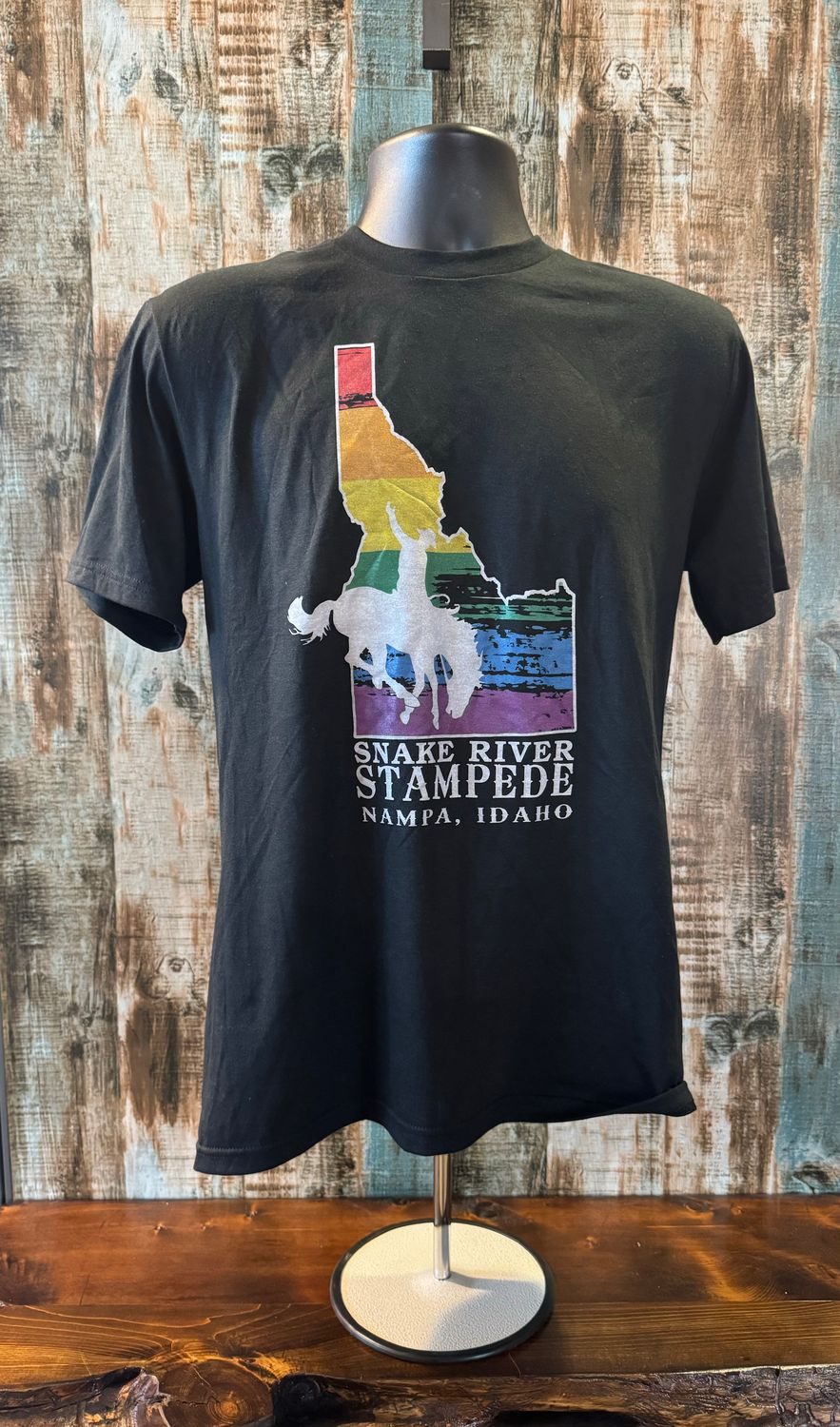 SRS Rainbow IDAHO T-Shirt BLACK
