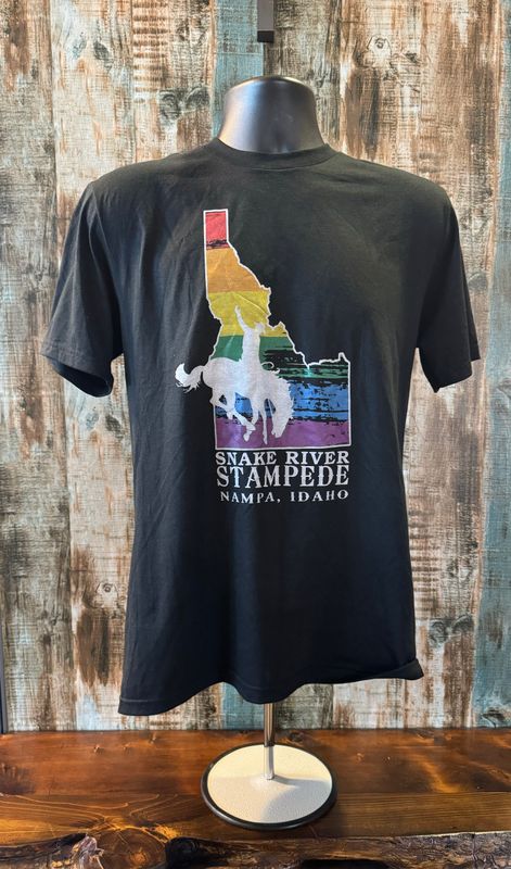 SRS Rainbow IDAHO T-Shirt BLACK