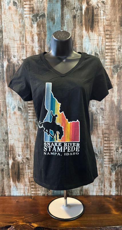 SRS Stripped IDAHO T-shirt BLACK