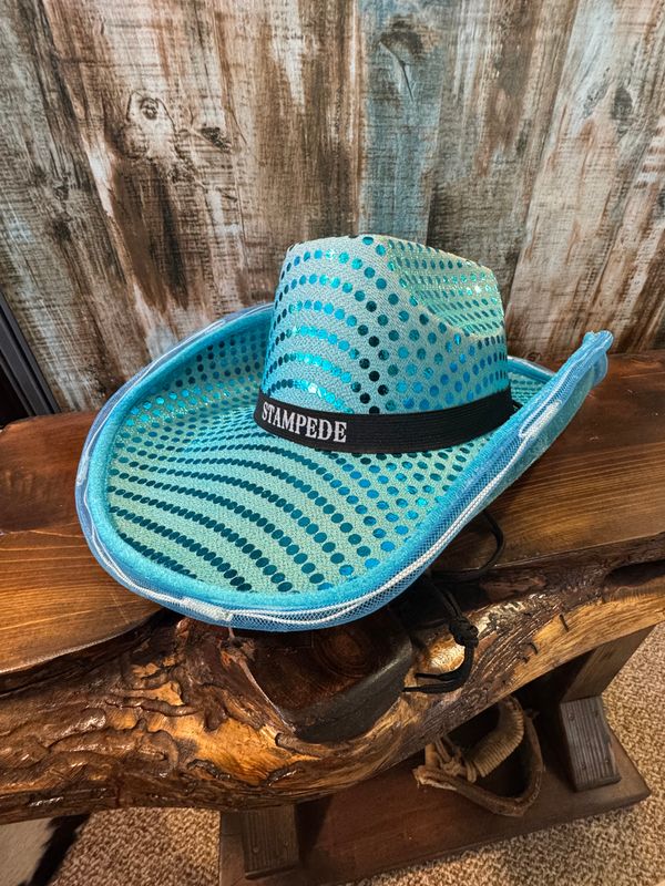 Sequin Cowboy Hat with LED Brim