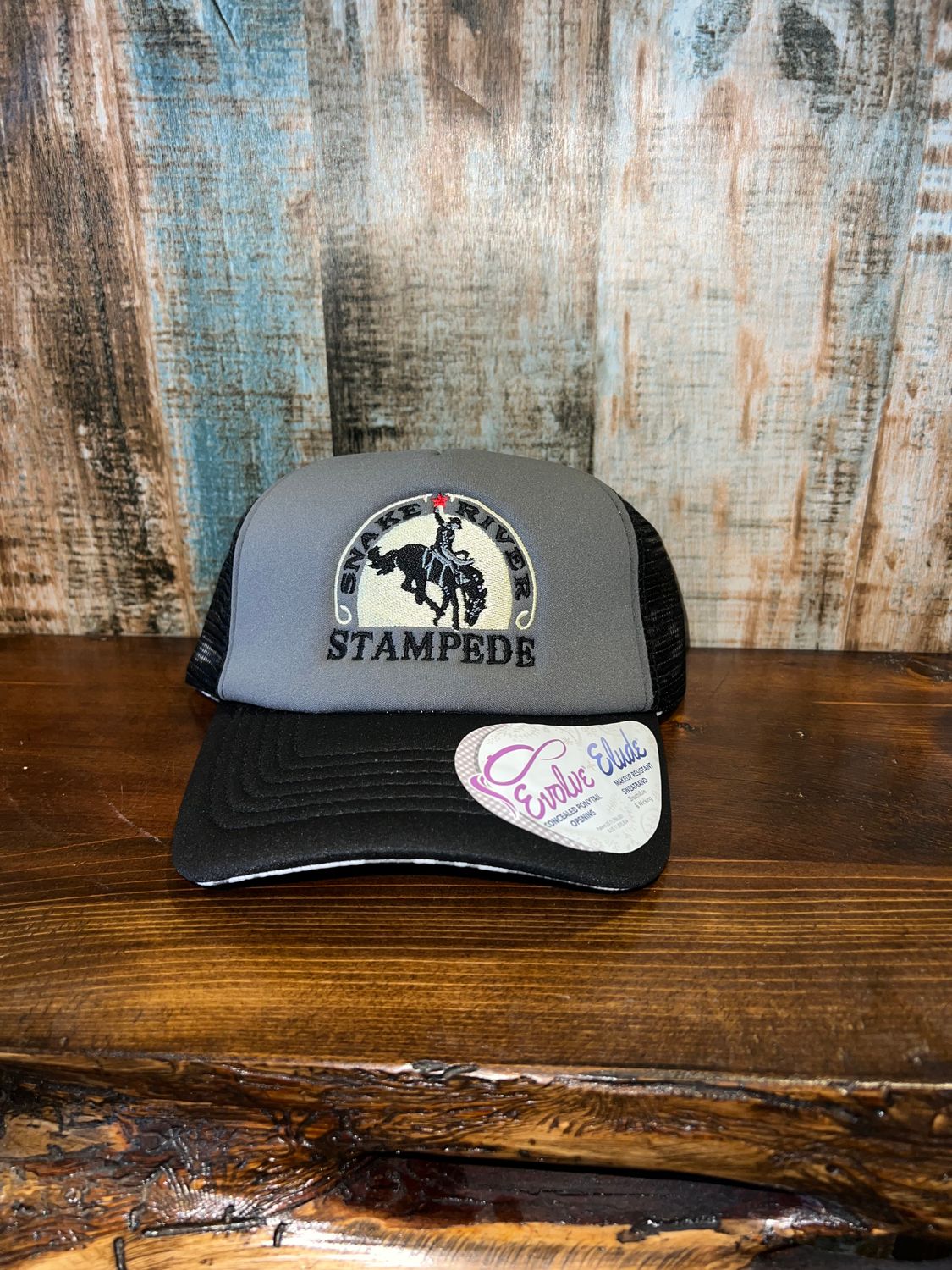 SRS Hat with Cow print under bill