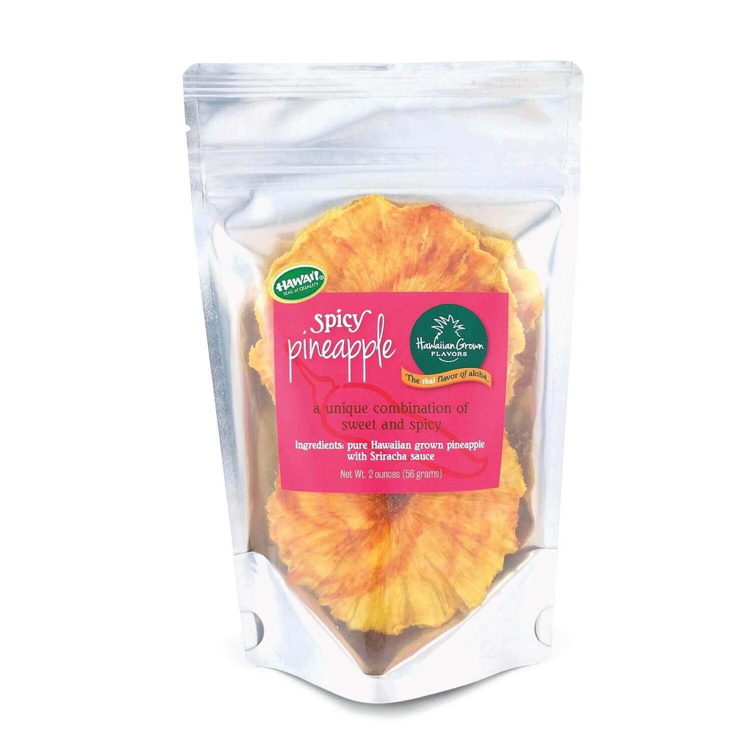 Dried Fruit, Hawaii Grown Flavors - Spicy Pineapple (2 Oz.)