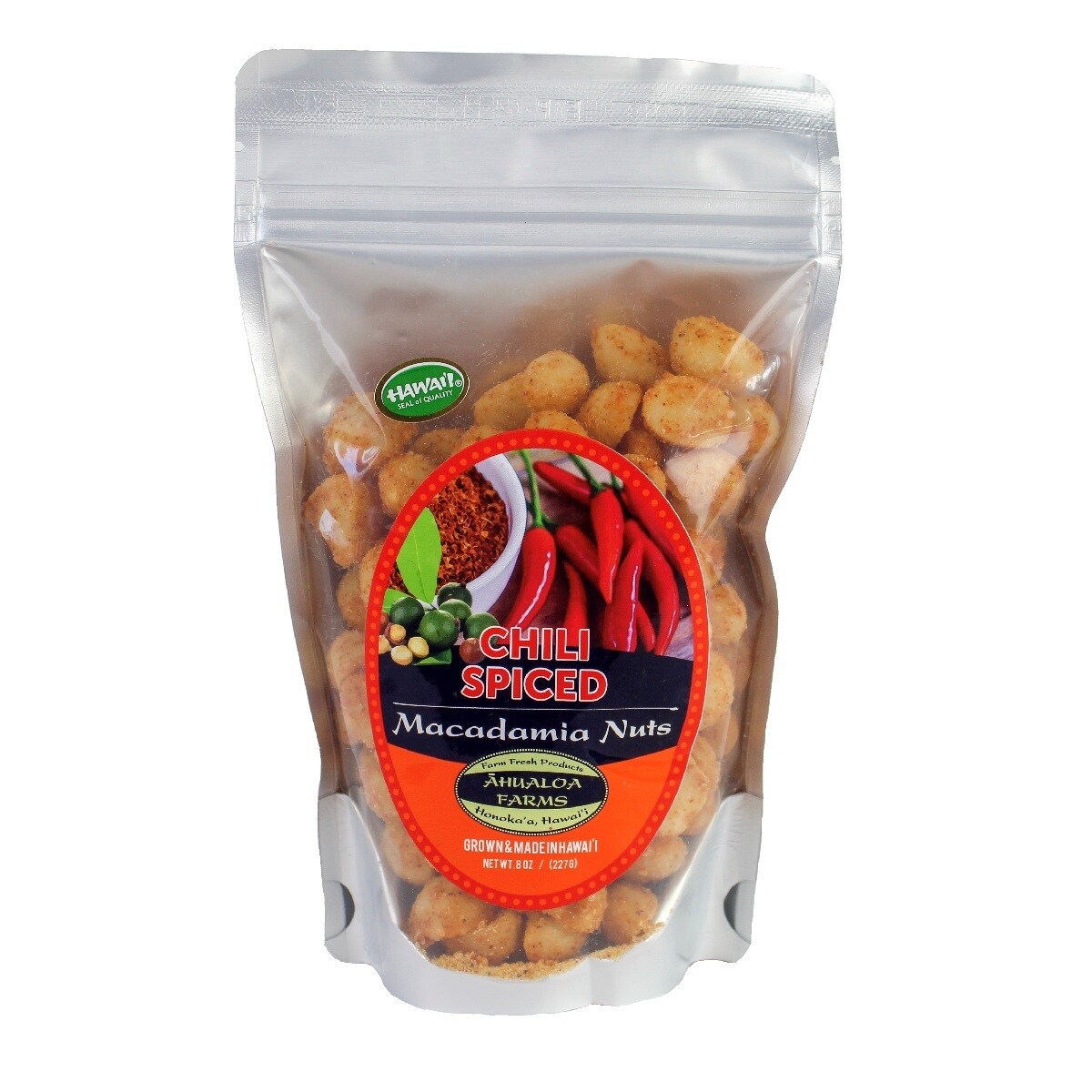 Macadamia Nuts, Ahualoa Farms - Spice Chili 8 Oz.)