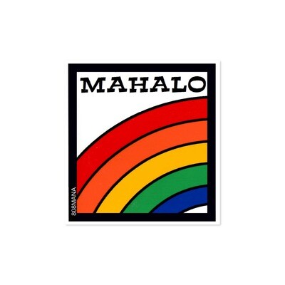 Sticker, 808 Mana - Mahalo Rainbow (Small)